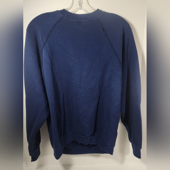 Vintage West Virginia University Unisex Tultex Sweatshirt Size Large, Navy Blue - Picture 5 of 12